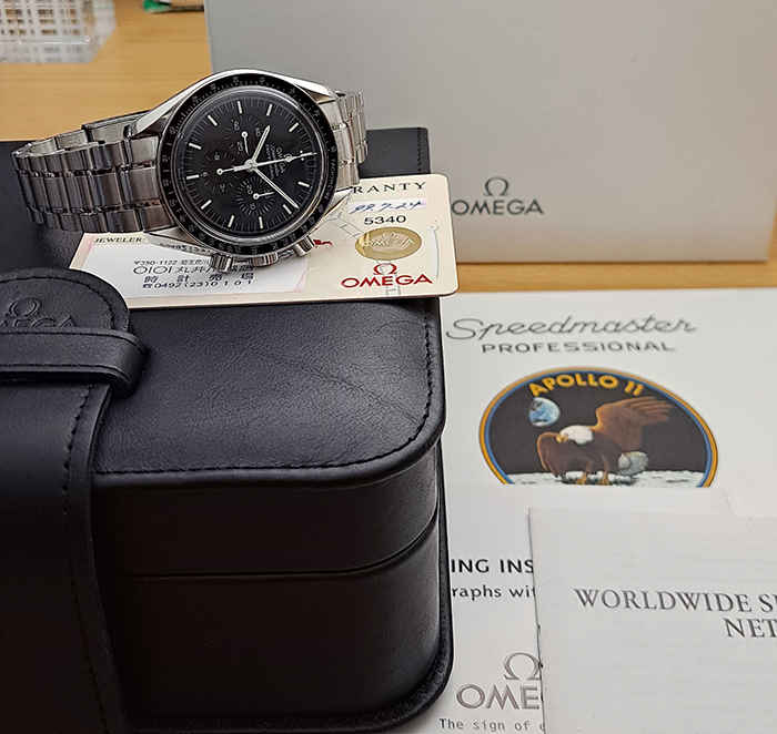 1999 Omega Speedmaster Moonwatch Apollo 11 30th Anniversary Wristwatch Ref. 3560.50